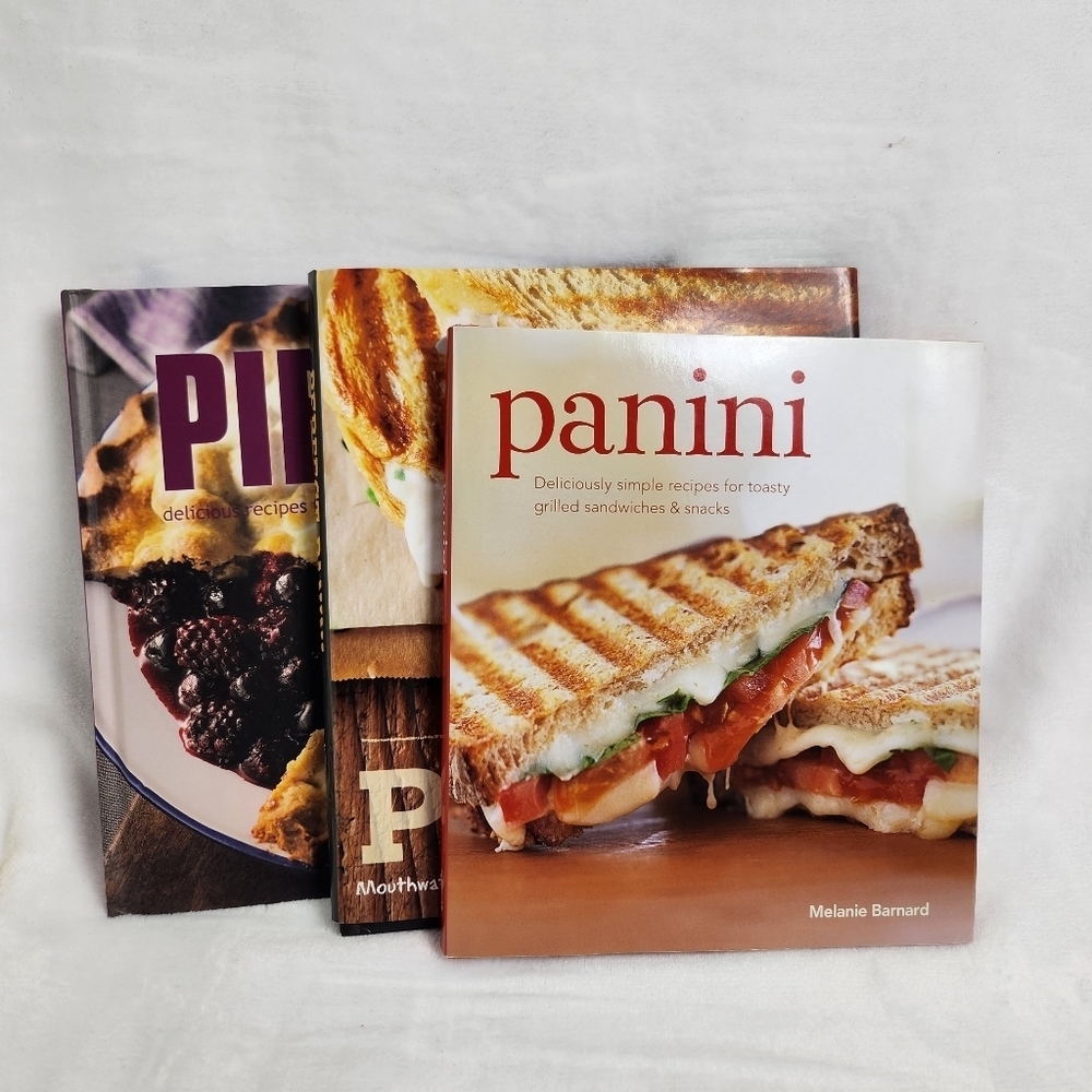 Panini Bundle Of 2 Cookbooks And 1 Pies Cookbook